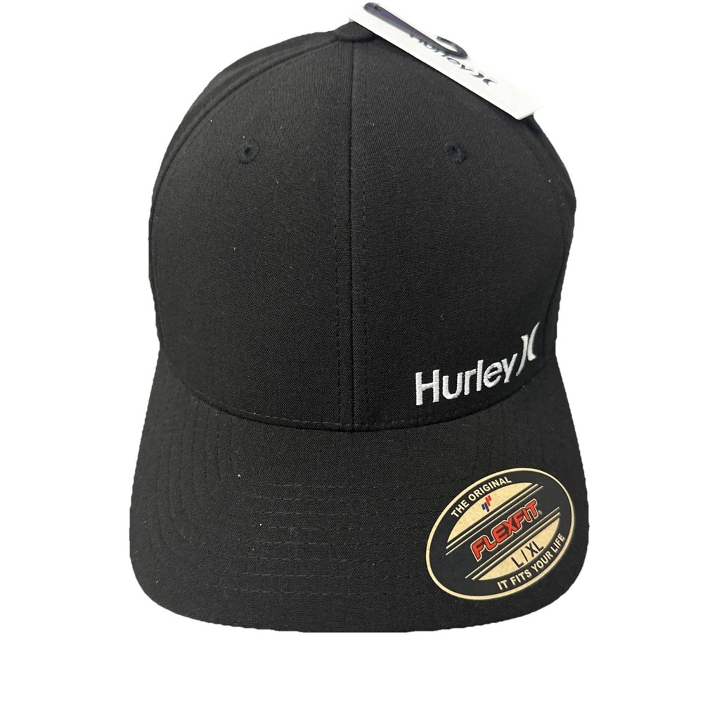 Hurley Men's Baseball M Corp Textures Flexfit Curve Bill Fitted Trucker Hat L/XL - Picture 6 of 11